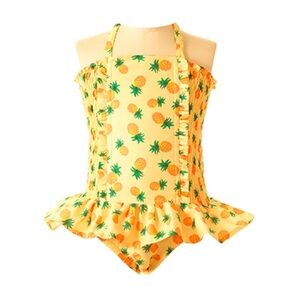 Rachel Riley's Pineapple Ruched Swimsuit